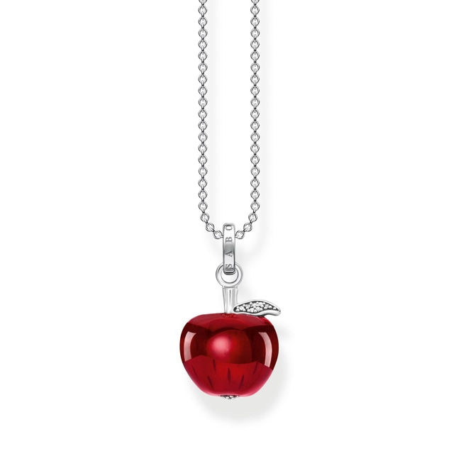 Thomas Sabo Apple & Snake Chaîne avec pomme rouge argent - KE1991-691-10-L45V
