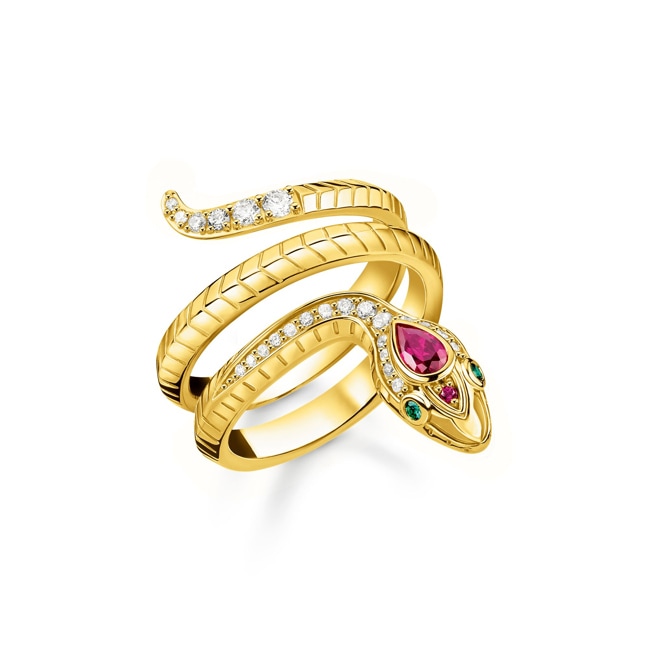 Thomas Sabo Apple & Snake Ring snake gold - TR2305-488-7