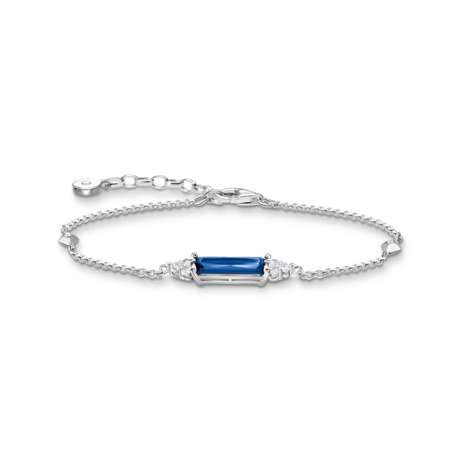 Thomas Sabo Armband mit blauem Stein - A2018-166-1-L19V