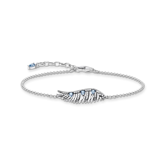 Thomas Sabo Bracelet Ailes de Phénix avec pierres bleues argent - A2070-644-1-L-L19V