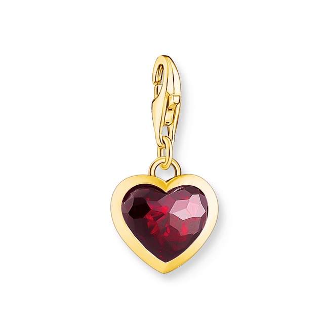 Thomas Sabo As We Love Pendentif Charm cœur doré à l'or fin - 2094-414-10