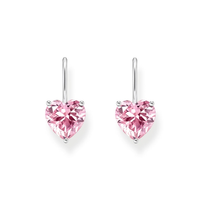 Thomas Sabo Basics Silver earrings with pink zirconia - H2288-051-9