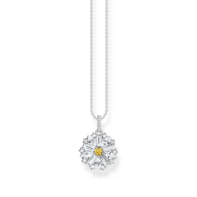 Thomas Sabo Blooming Skies Chaîne avec pendentif fleur Lovely Daisy en argent - KE2086-051-4-L45v