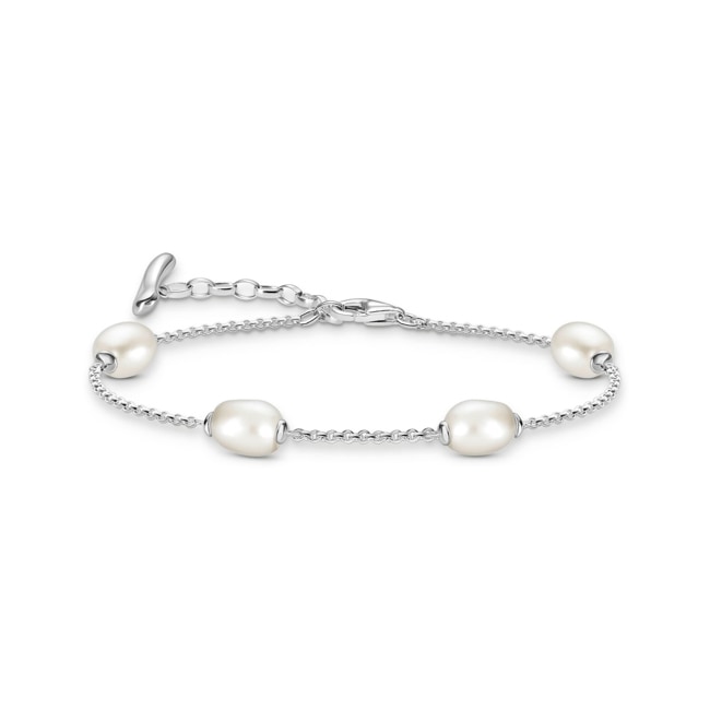 Thomas Sabo Bold Elegance Armband mit Perlen Natural Beauty Silber - A2189-082-14-L19v