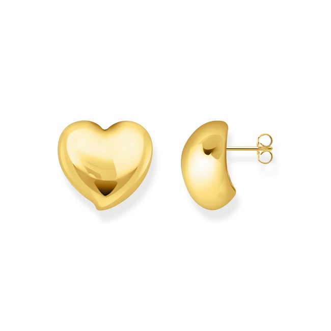 Thomas Sabo Bold Elegance Gold-plated earrings in heart-shape - H2302-413-39