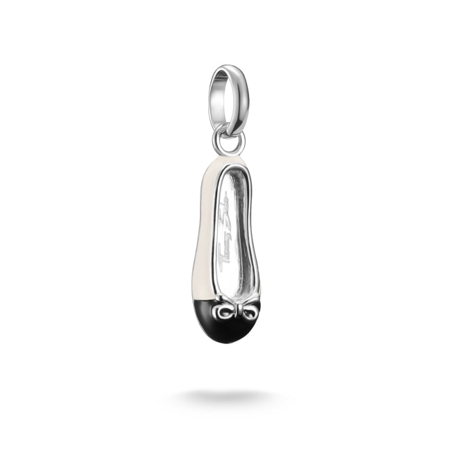 Thomas Sabo Pendentif Charm ballerine blanc crème Connect argent - CC1245-007-14