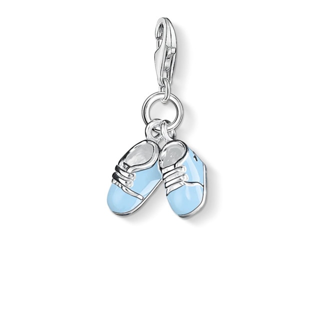 Thomas Sabo Charm pendant blue baby shoes - 0822-007-1