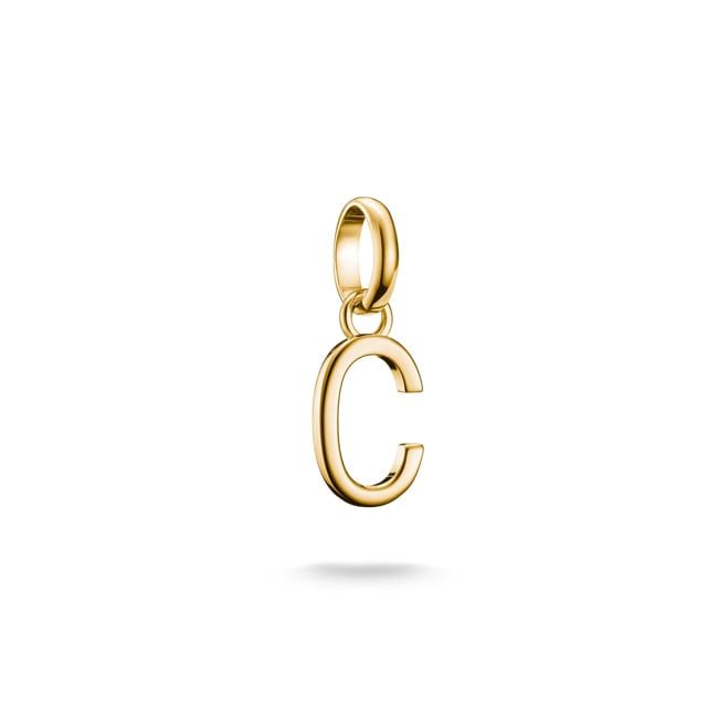 Thomas Sabo Charm-Anhänger Buchstabe C Connect vergoldet - CC1209-413-39
