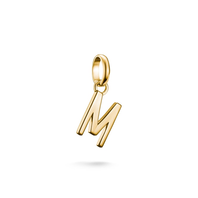 Thomas Sabo Charm pendant letter M Connect gold-plated - CC1219-413-39