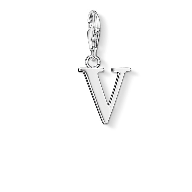 Thomas Sabo Pendentif Charm Lettre V - 0196-001-12