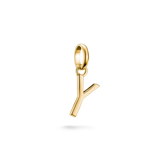 Thomas Sabo Charm-Anhänger Buchstabe Y Connect vergoldet - CC1231-413-39
