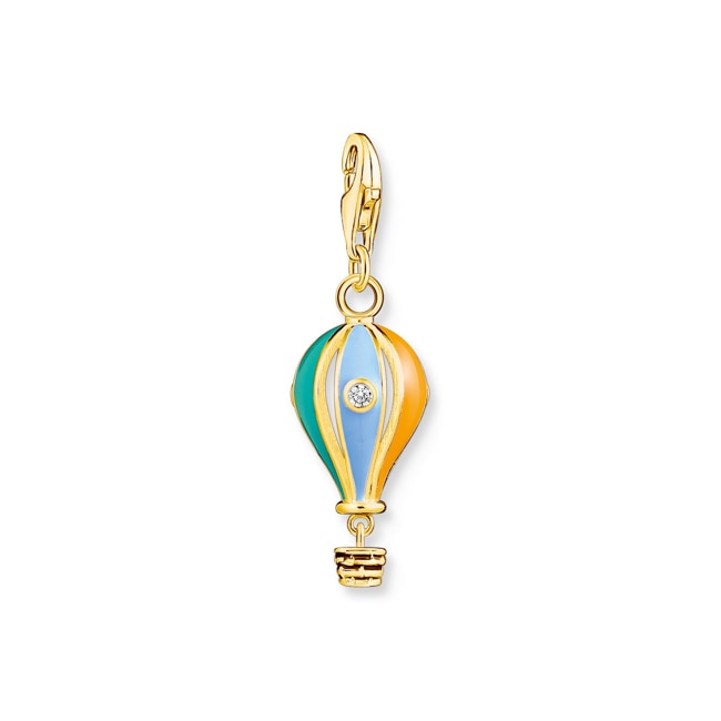 Thomas Sabo Charm-Anhänger bunter Heissluftballon vergoldet - 1922-565-7