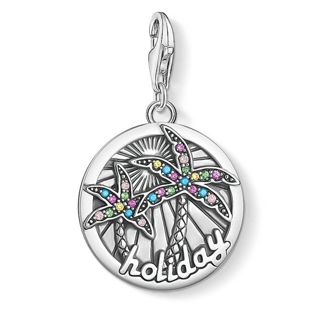Thomas Sabo Charm-Anhänger Coin Tropical - 1768-342-7