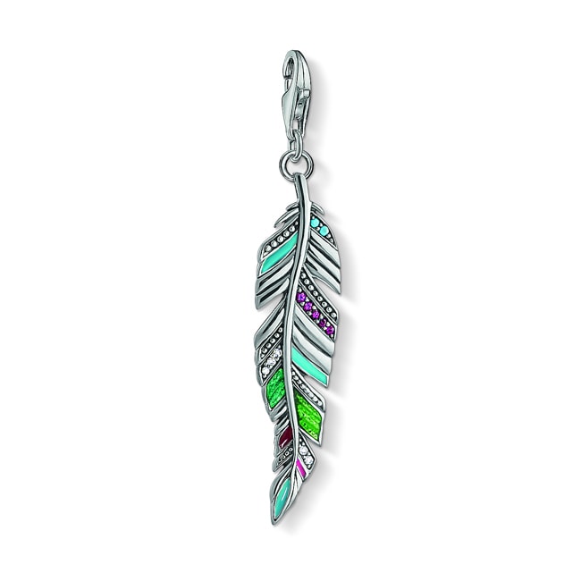 Thomas Sabo Charm pendant Ethnic feather - Y0034-340-7