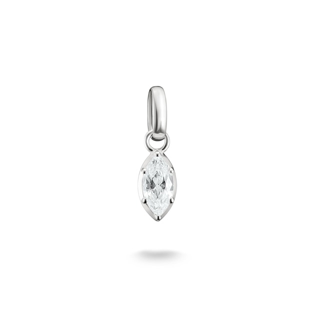 Thomas Sabo Charm-Anhänger Geburtsstein April Connect Silber - CC1332-051-14