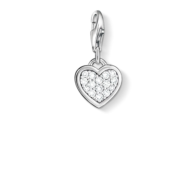 Thomas Sabo Charm pendant glitter heart - 0967-051-14