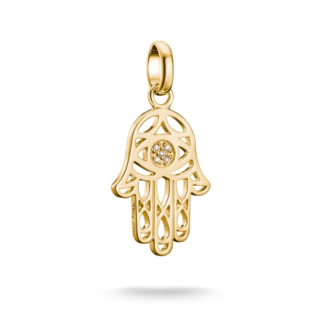 Thomas Sabo Charm pendant Hamsa Connect gold-plated - CC1243-414-14