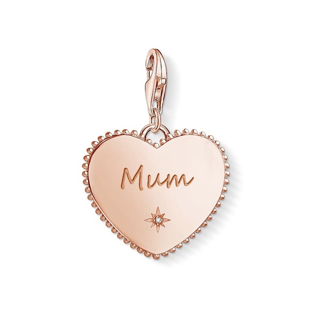 Thomas Sabo Charm pendant heart Mum rose gold - 1688-416-40