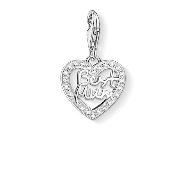 Thomas Sabo Charm pendant heart best Mom - 1309-051-14