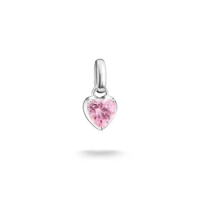 Thomas Sabo Silver Charm Pendant Heart Birthstone January Connect - CC1329-051-9
