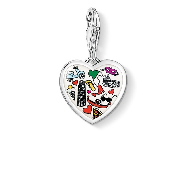 Thomas Sabo Charm-Anhänger Herz Italien - 1411-603-7