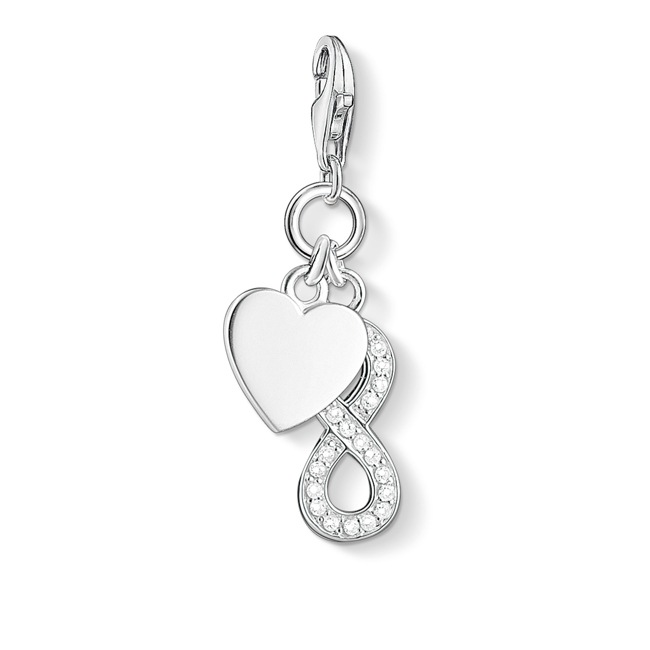 Thomas Sabo Charm pendant heart with infinity - 1248-051-14