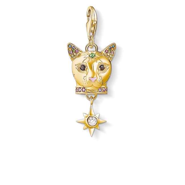 Thomas Sabo Charm pendant cat gold - 1819-471-7
