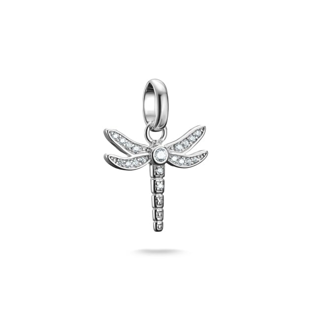 Thomas Sabo Charm pendant dragonfly with stones Connect silver - CC1285-051-14