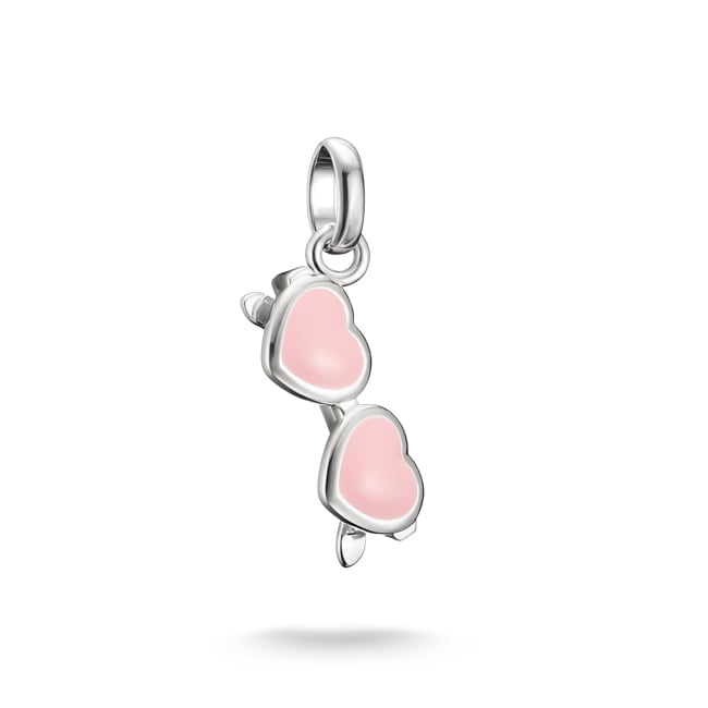 Thomas Sabo Charm-Anhänger Pink Sonnenbrille Connect Silber - CC1302-007-9