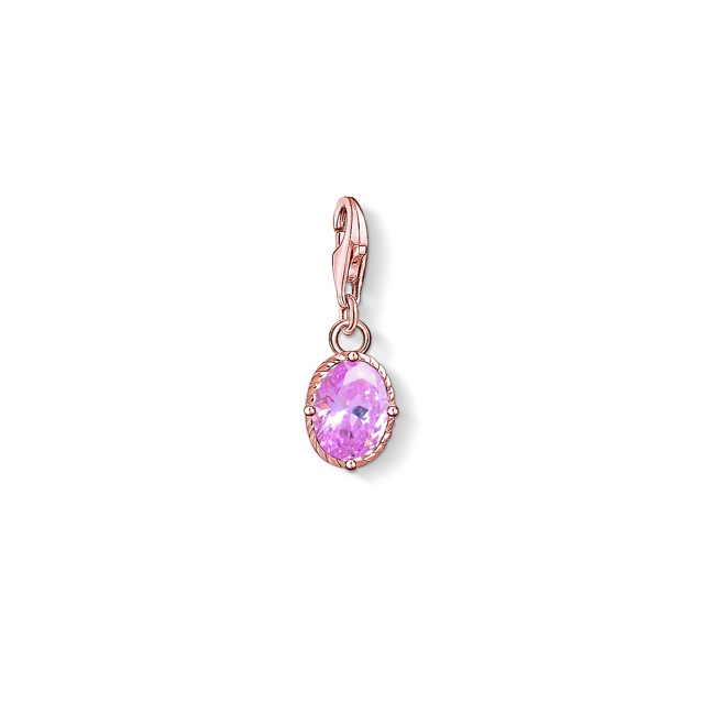 Thomas Sabo Charm pendant Pink stone - 1672-416-9
