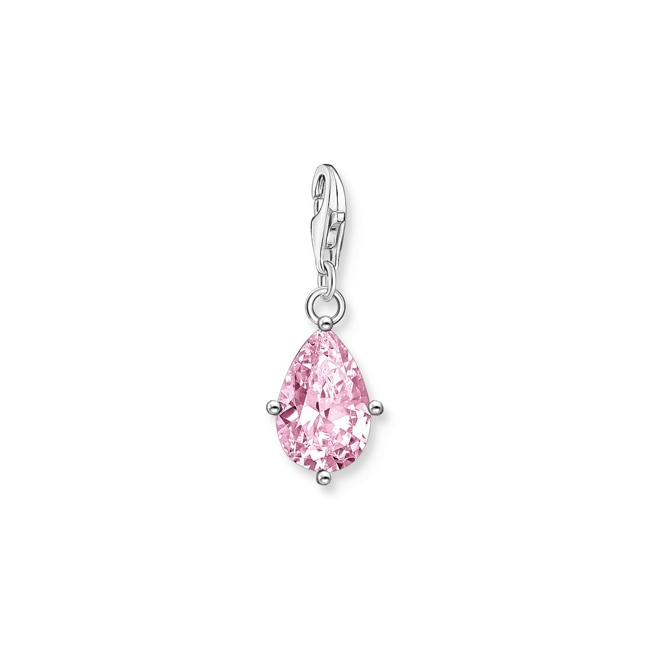 Thomas Sabo Charm-Anhänger pinker Tropfen Silber - 2031-051-9