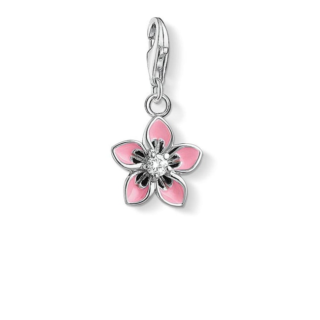 Thomas Sabo Charm-Anhänger Rosa Blume - 1354-041-9