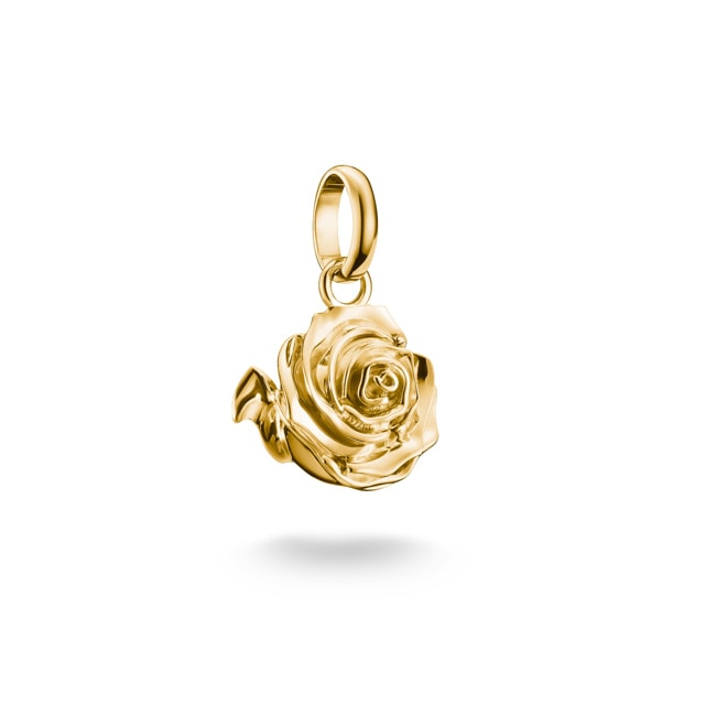 Thomas Sabo Charm-Anhänger Rosenblüte Connect vergoldet - CC1263-413-39