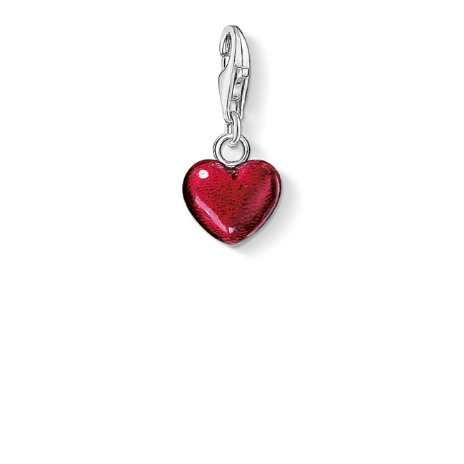Thomas Sabo Charm-Anhänger Rotes Herz - 0794-007-10