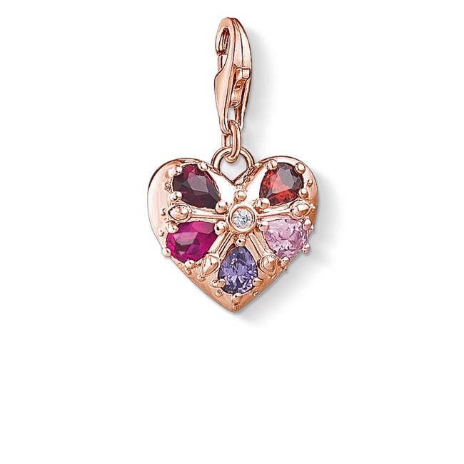Thomas Sabo Charm-Anhänger Royales Herz - 1494-626-9