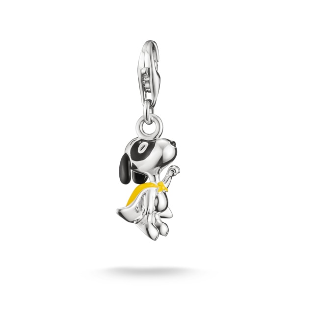 Thomas Sabo Charm-Anhänger Snoopy als Superheld PEANUTS Original Silber - 2242-664-7