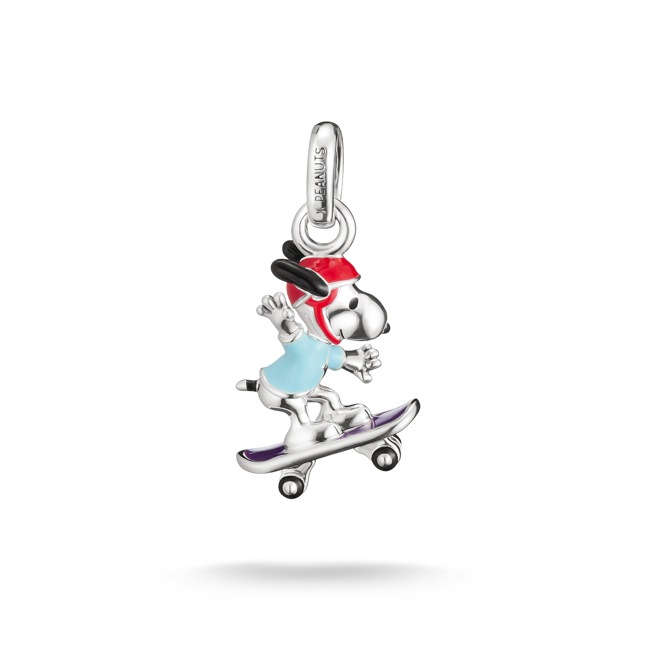 Thomas Sabo Silver Charm Pendant Snoopy on Skateboard PEANUTS Connect - CC1346-664-7