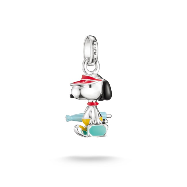 Thomas Sabo Charm-Anhänger Snoopy mit Koffer PEANUTS Connect Silber - CC1345-664-7