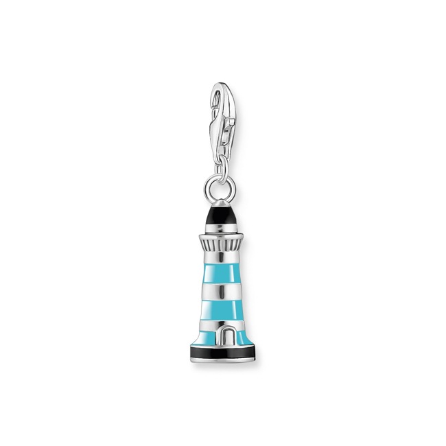 Thomas Sabo Charm pendant turquoise lighthouse silver - 1995-007-7