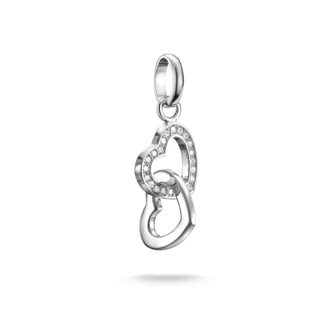 Thomas Sabo Charm-Anhänger verschlungene Herzen Connect Silber - CC1201-051-14