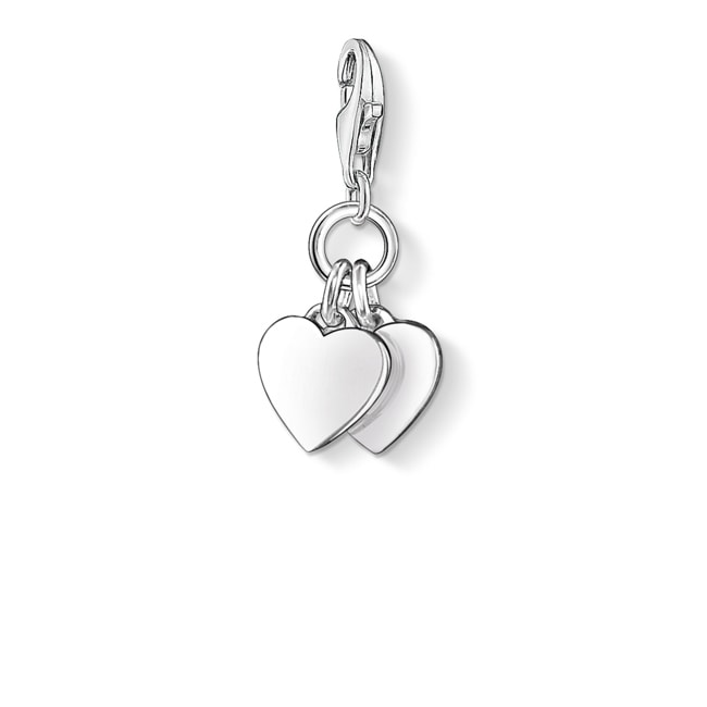 Thomas Sabo Charm-Anhänger Zwei Herzen - 0836-001-12