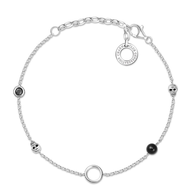 Thomas Sabo Bracelet Charm Tête de Mort - X0275-641-11-L19v