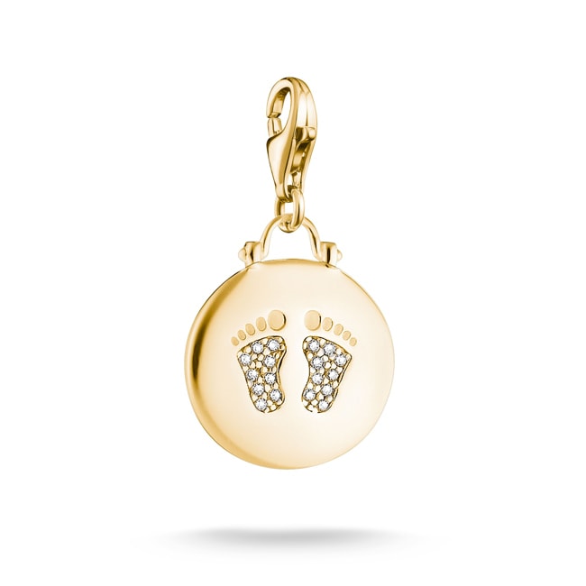 Thomas Sabo Baby Feet Charm With White Zirconia – Original - 1692-M01-14