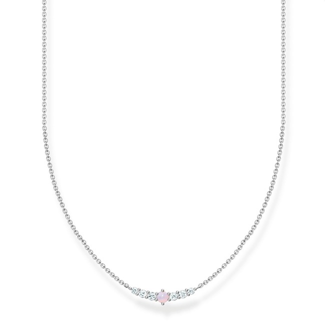 Thomas Sabo Charm club chain vintage Opal-imitation pink shimmering - KE2093-166-7-L42V