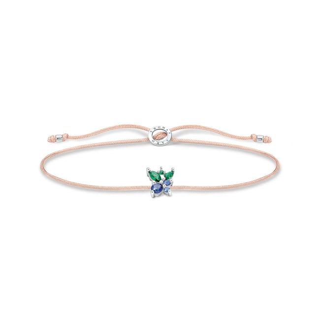 Thomas Sabo Charm Club Armband Little Secret Blaubeere silber - LS128-166-7-L20V