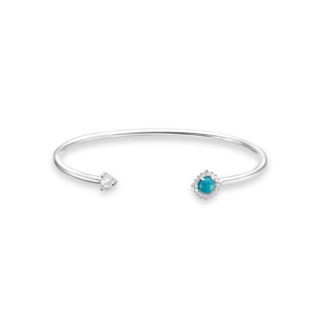 Thomas Sabo Charm Club Bracelet jonc pierre Turquoise - AR107-405-17