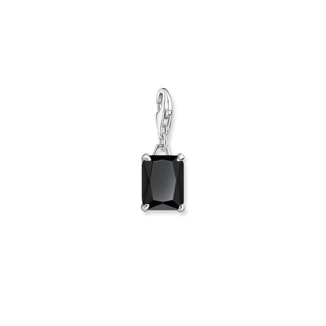 Thomas Sabo Charm club Pendant large stone black - 1870-024-11