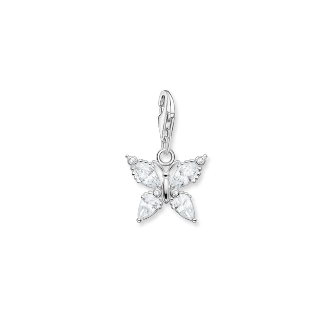 Thomas Sabo Charm Club Pendentif Charm papillon pierres blanches - 1862-051-14