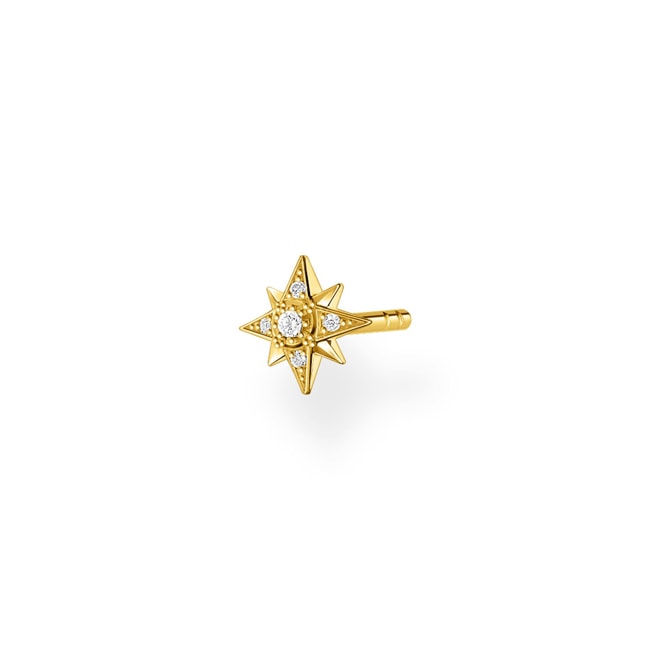 Thomas Sabo Charm club single stud earrings star gold - H2144-414-14