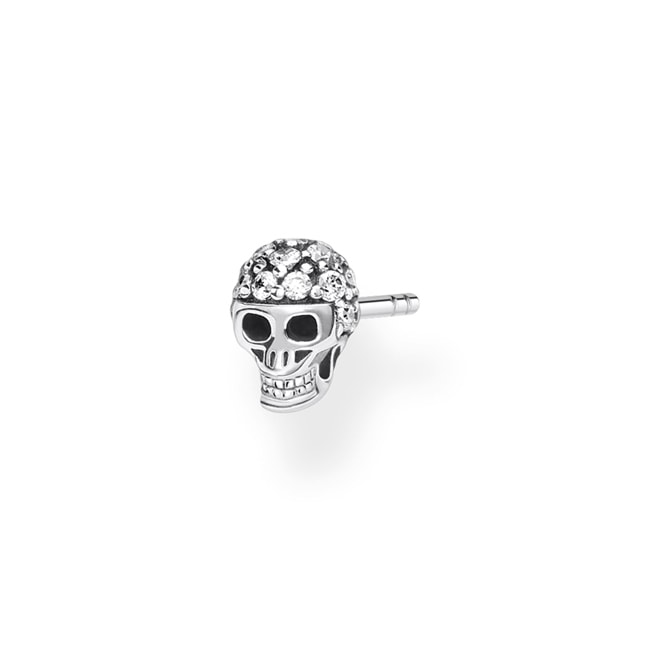 Thomas Sabo Charm Club  Einzel Ohrstecker Totenkopf - H2146-643-14